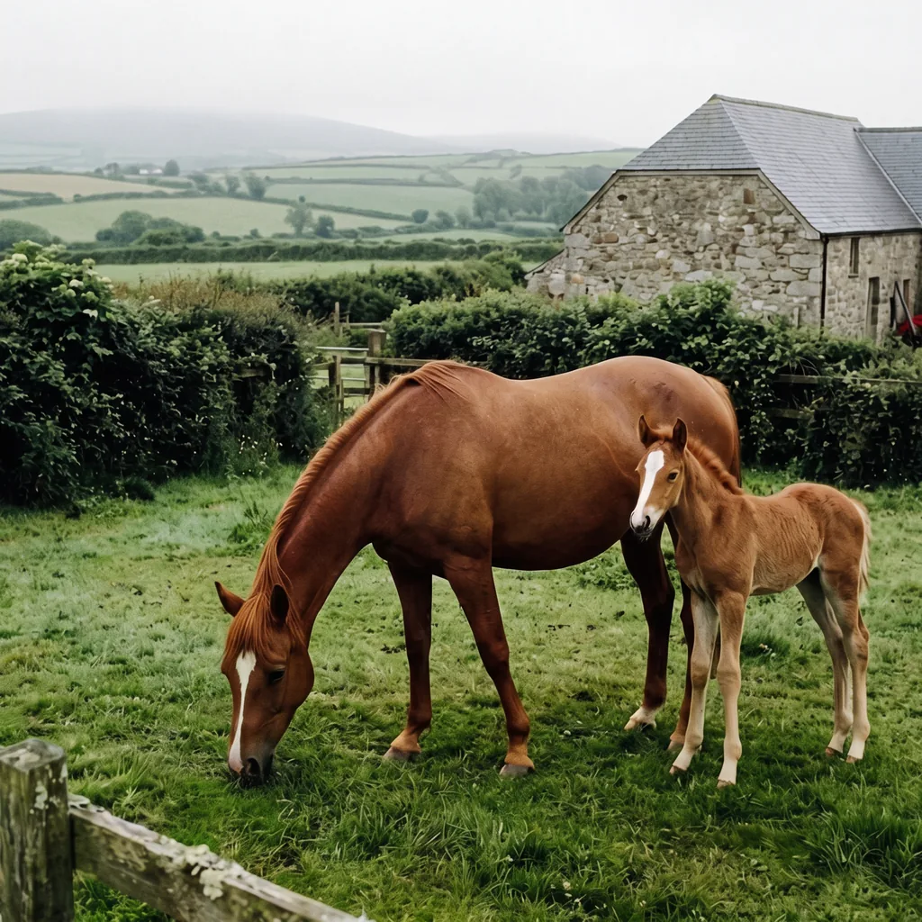 Élevage de chevaux au L'Éperon des Crêtes, Brive-la-Gaillarde