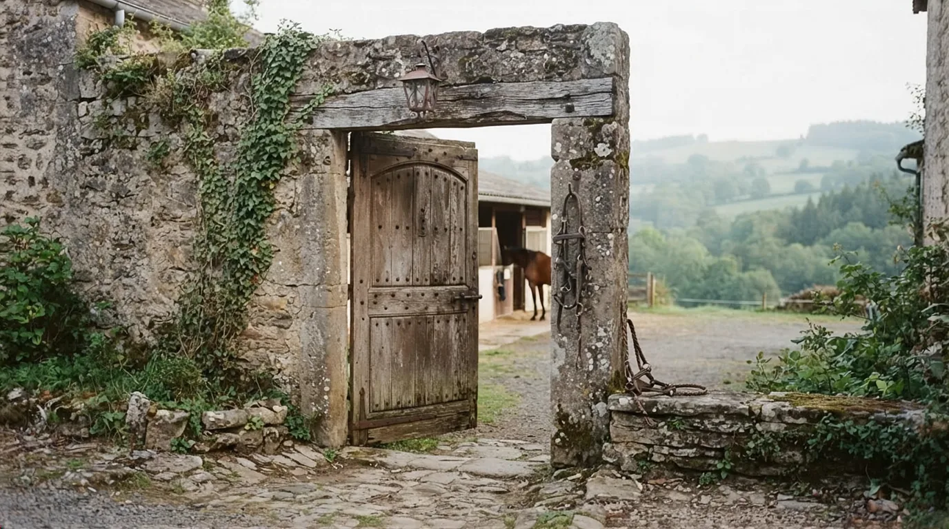 Entrée du L'Éperon des Crêtes, centre équestre à Brive-la-Gaillarde