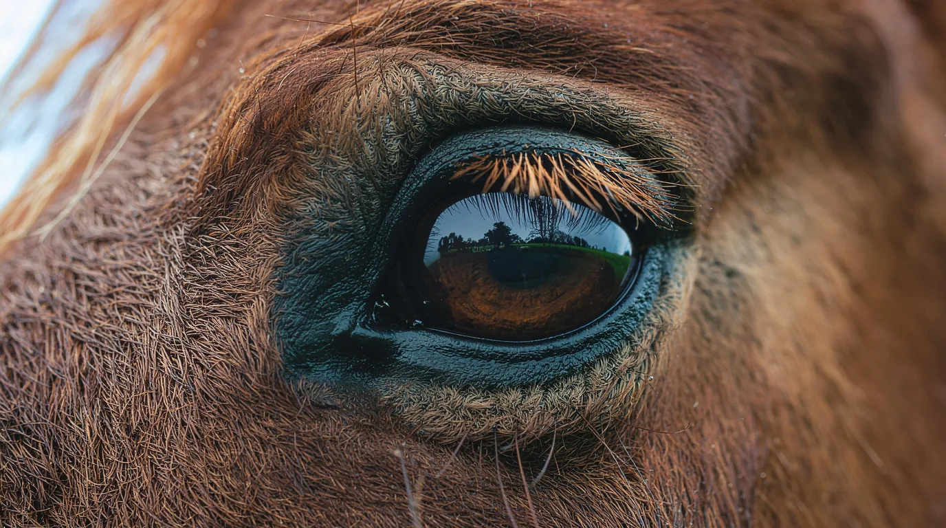 Un regard de cheval au L'Éperon des Crêtes, Brive-la-Gaillarde